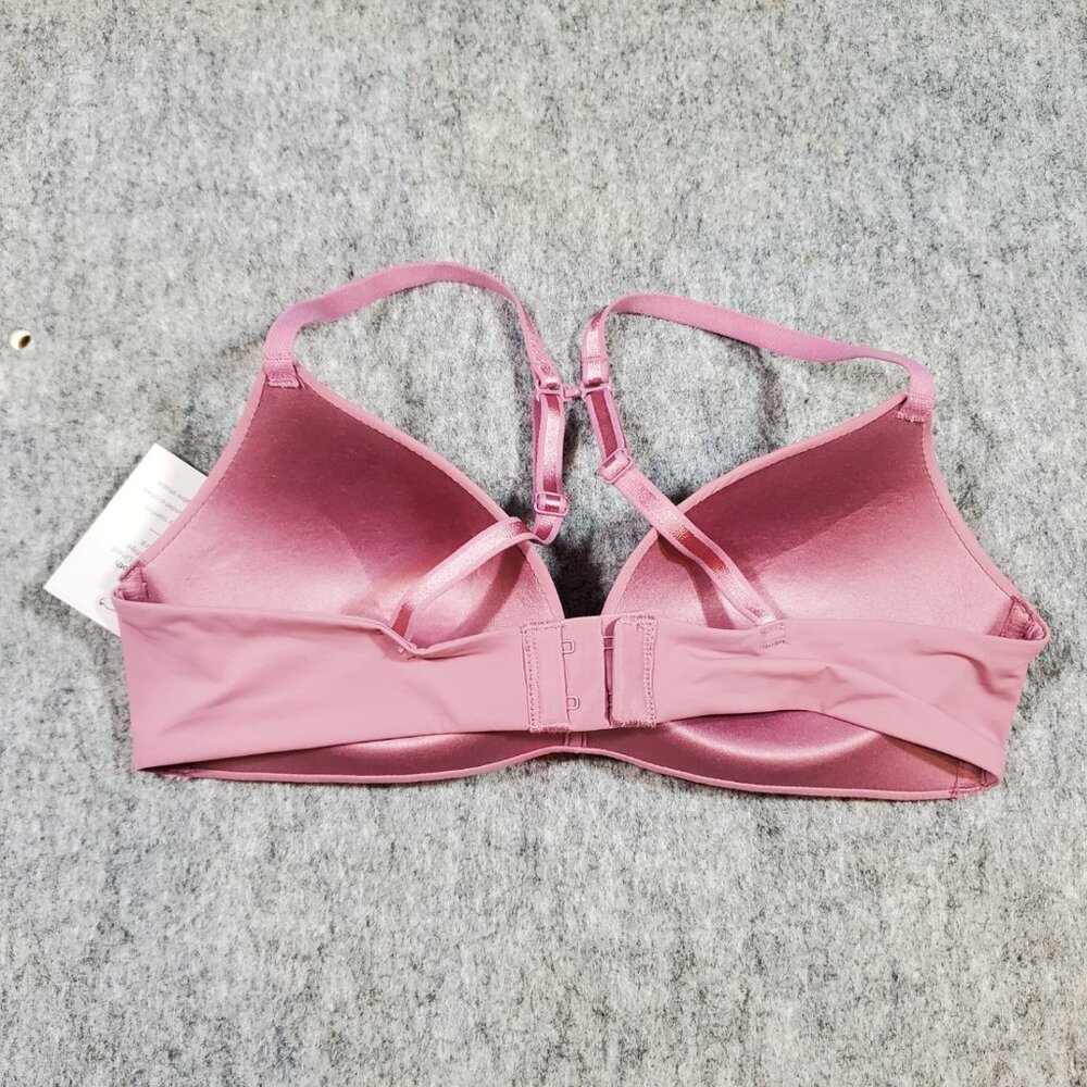 NWT Auden 34A Smooth Wire-free Lightly Lined Bra Mauve Pink - Picture 2 of 7